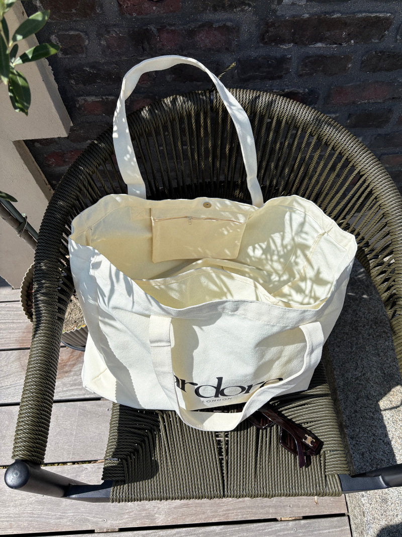 Ardore Active Premium Large Tote Bag | Oat Latte