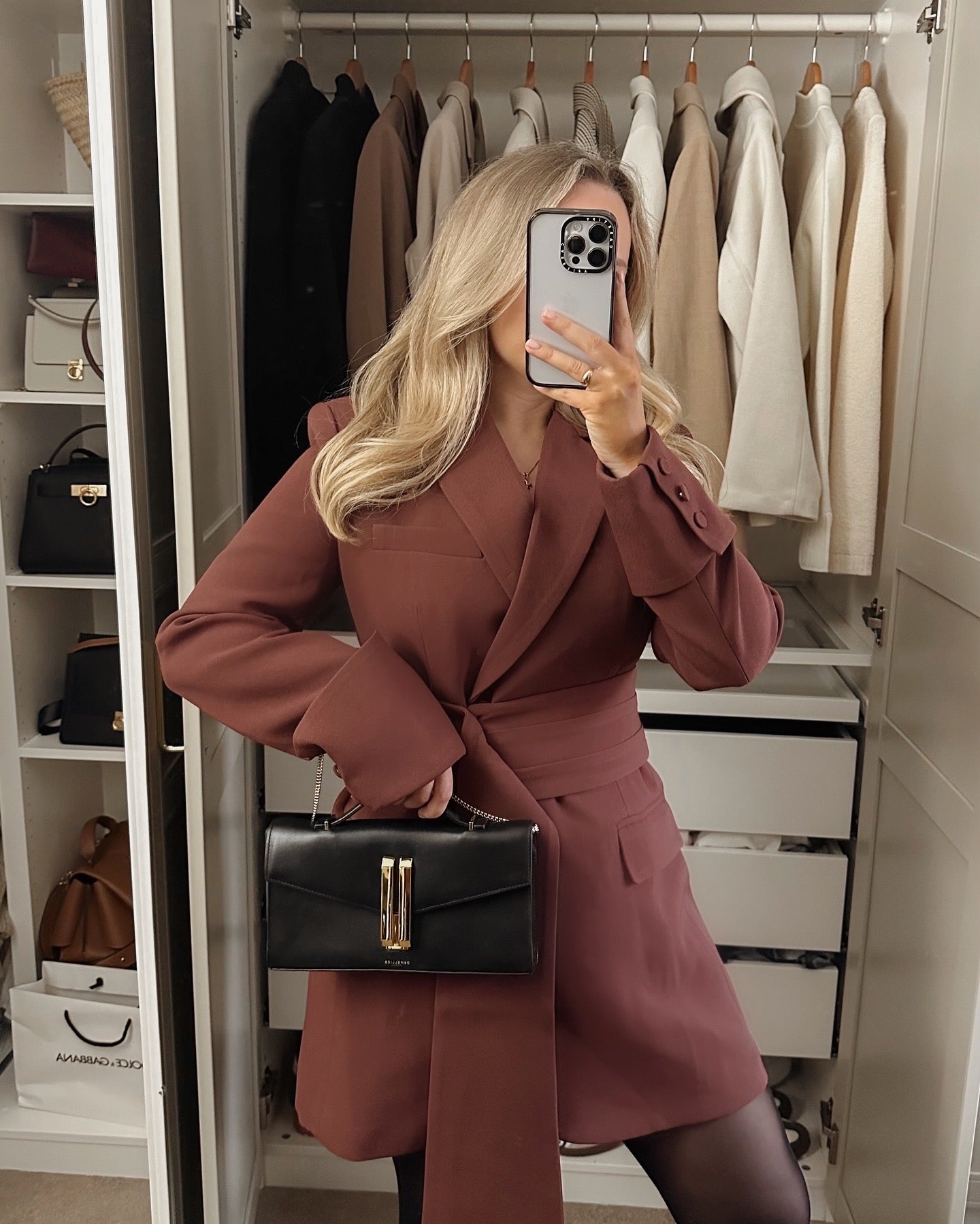 Cherry Chocolate, Burgundy, Blazer Dress, Tailored Dress. Belted Dress,Long Sleeve Dress, Chic Dress, Womens Blazer, Womens Blazer Dress, Burgundy Outfit, Burgundy Dress