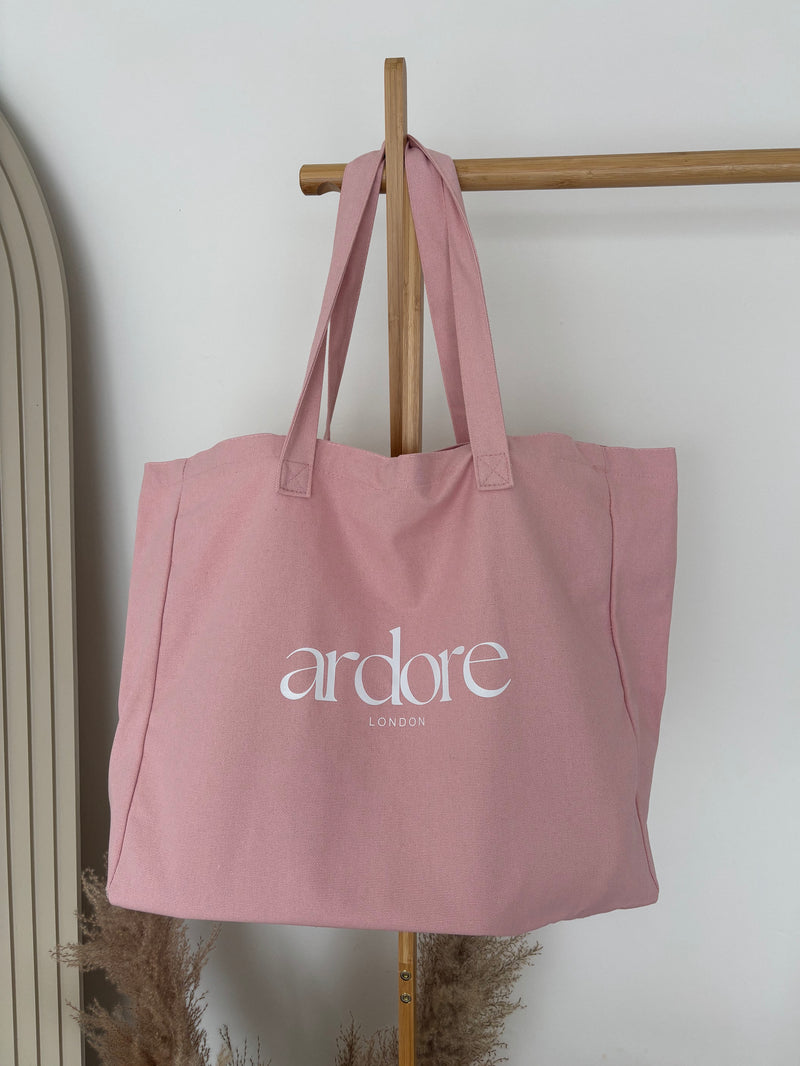 Ardore Active Premium Large Tote Bag | Pink Macaron