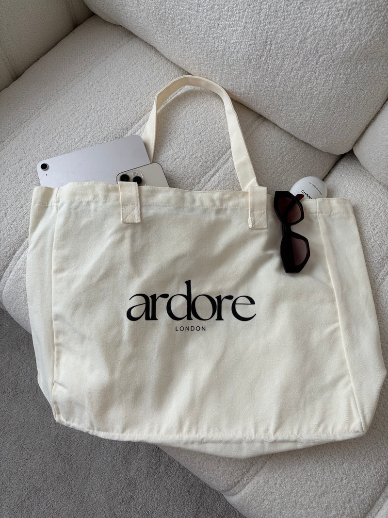 Ardore Active Premium Large Tote Bag | Oat Latte