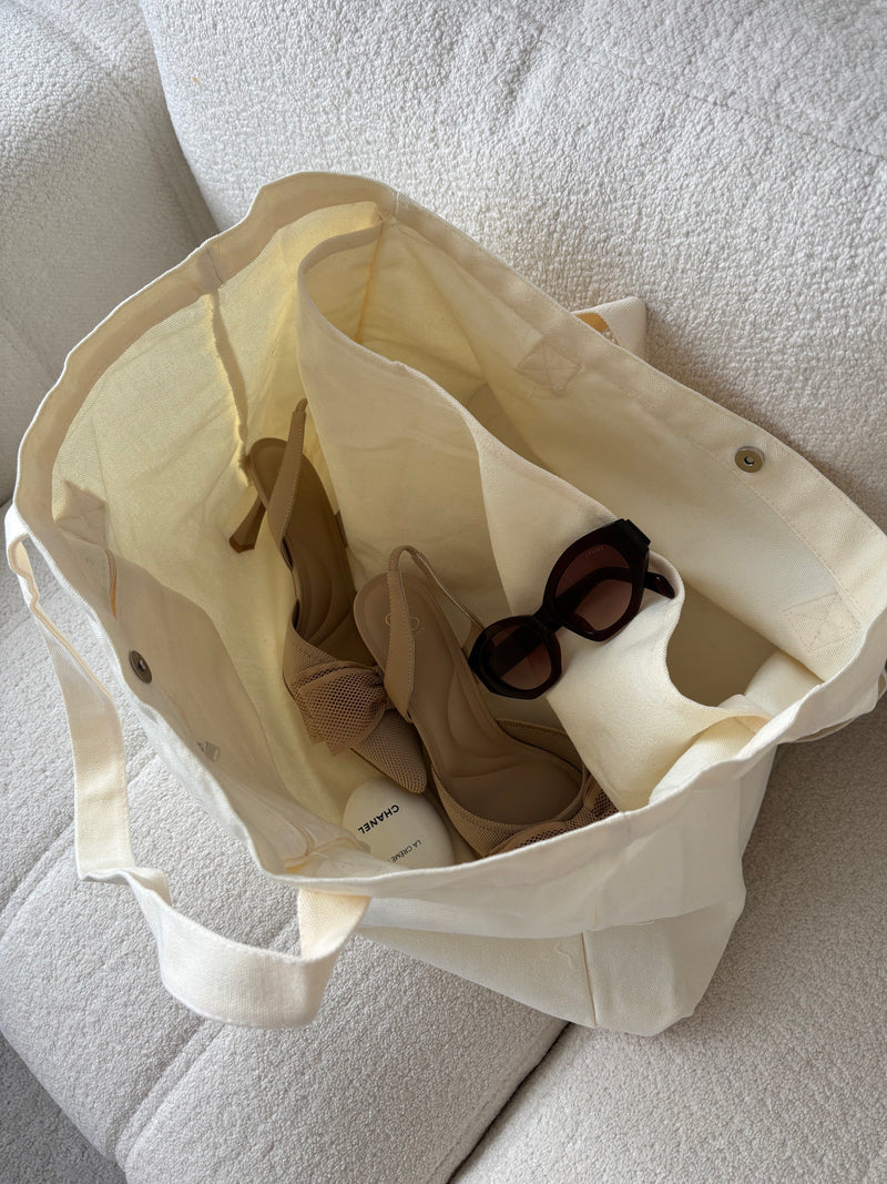 Ardore Active Premium Large Tote Bag | Oat Latte