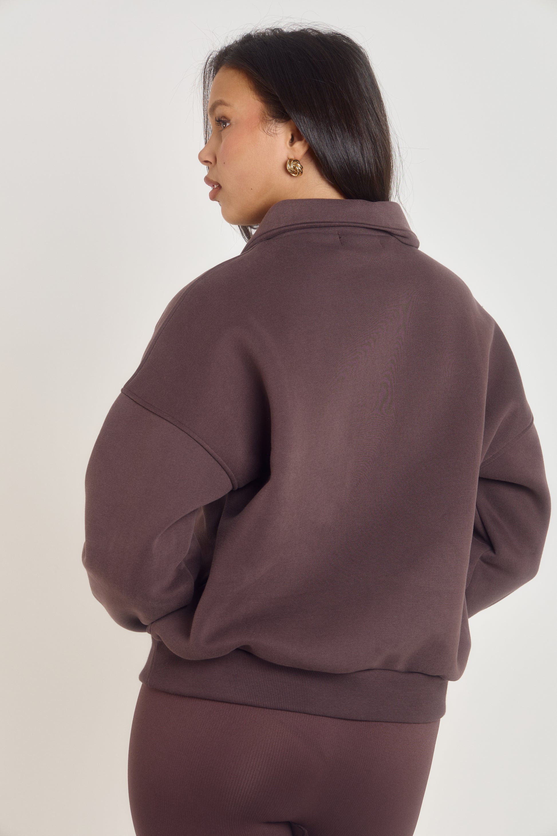 Ardore London luxury brown cotton oversized knit sweater