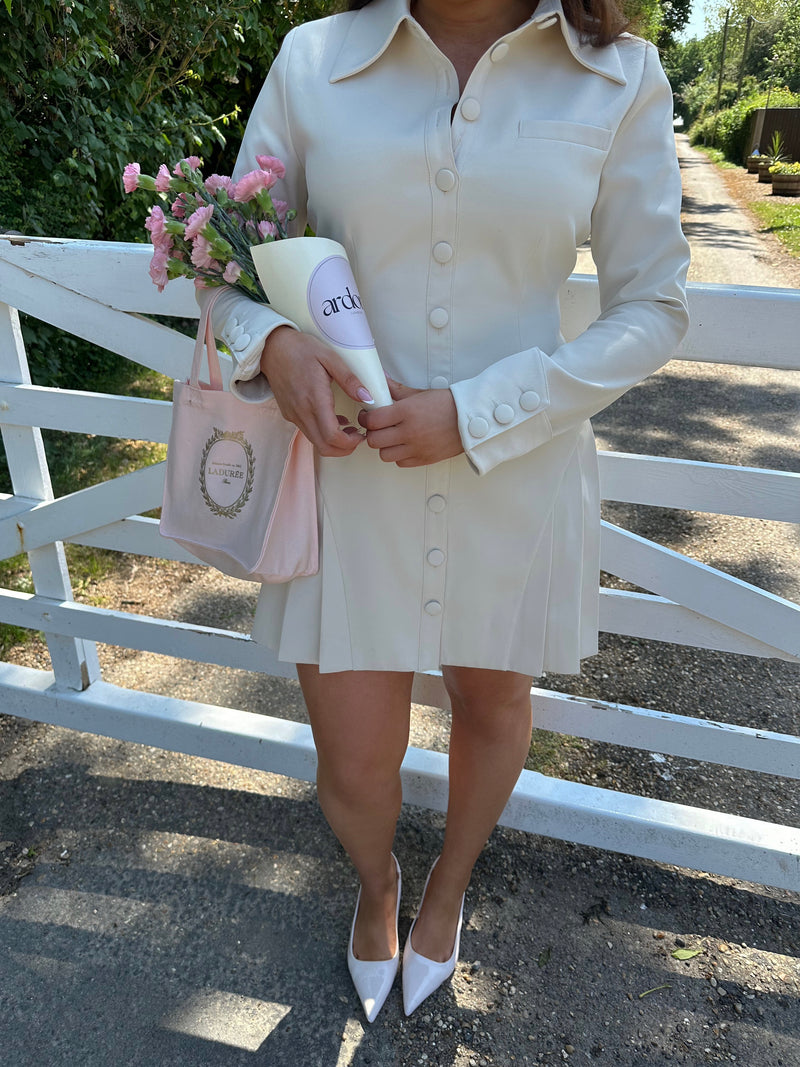 Mini Dress White Long Sleeve Pleated Dress Structured Long Sleeve Pleated Mini Dress Cream Ardore London Mini Dress White Long Sleeve Pleated Dress Structured Long Sleeve Pleated Mini Dress Cream Ardore London